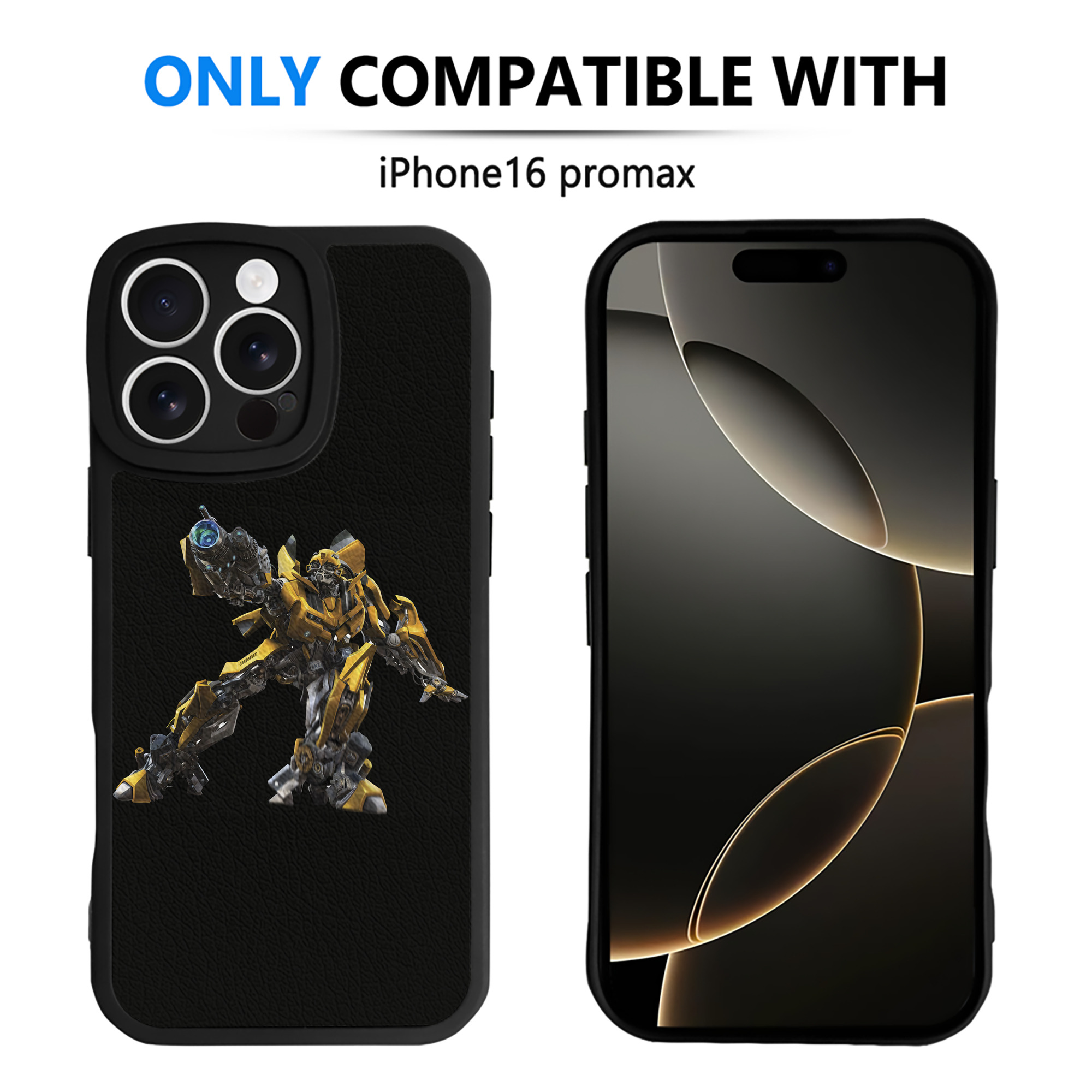 （画像用） Transformers トランスフォーマー 【iPhone 16シリーズ対応】シリコンスマホケース（レザー調） 材質：シリコン